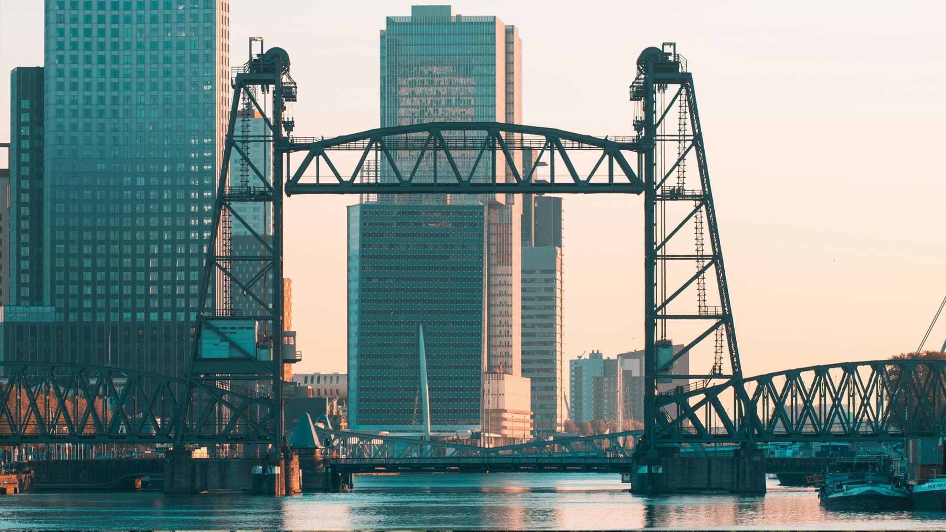 City bridge at night